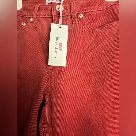 NWT Vineyard Vines Rosewood Cords size 26 High waist skinny 5 pocket‎ - Picture 2 of 5